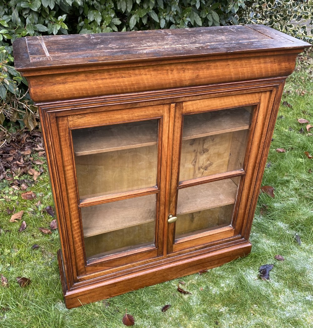 Glazed walnut cabinet  View IV