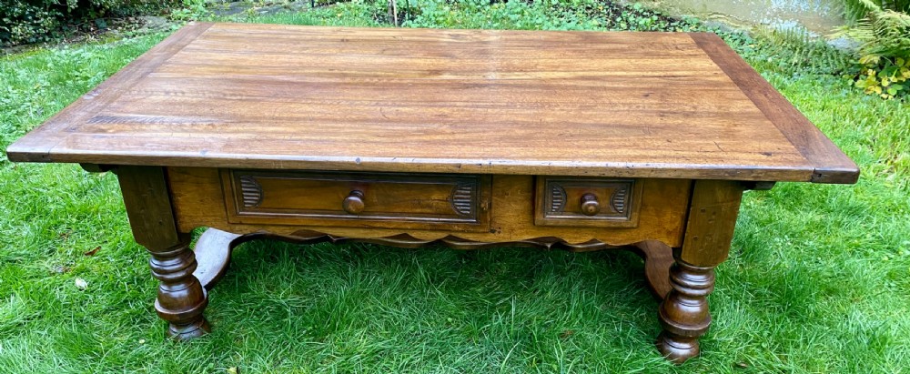 Early 19th Century Alsace coffee table in walnut  View V