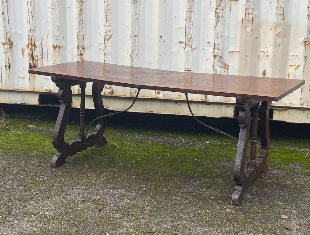 Period Walnut Spanish Table  View II