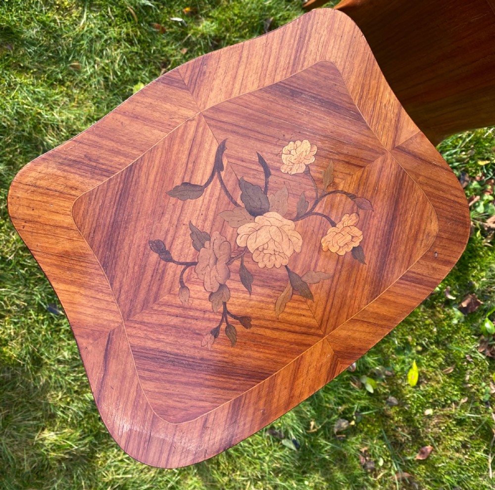 Pair of marquetry bedside tables  View III