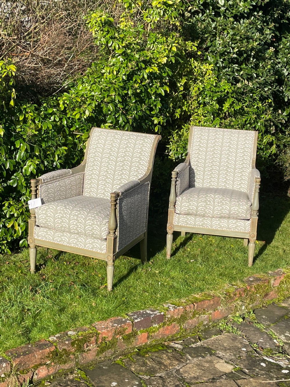 A Pair of Neoclassical Style Armchairs 