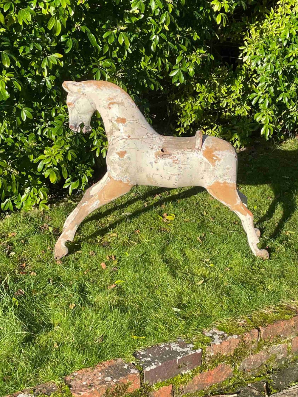 19th C French Wooden Horse