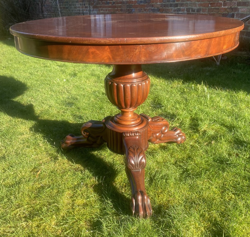 French Mahogany Gueridon or centre table 