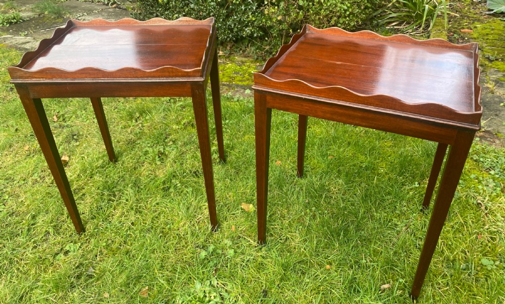 Pair of mahogany side tables View IV