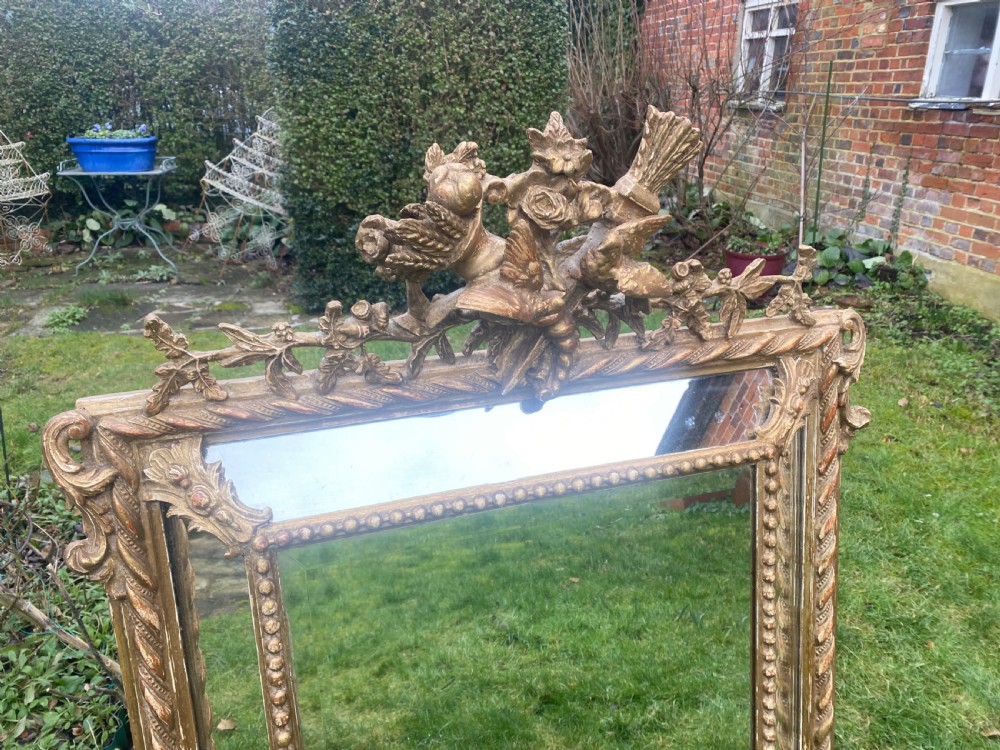 French 19 th Century margin mirror  View III