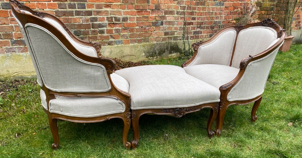 Duchesse brisee or armchair with stool View V