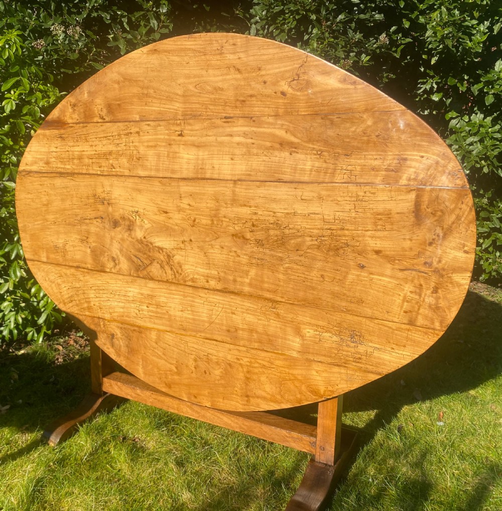 French cherrywood Vendage table or wine tasting table 