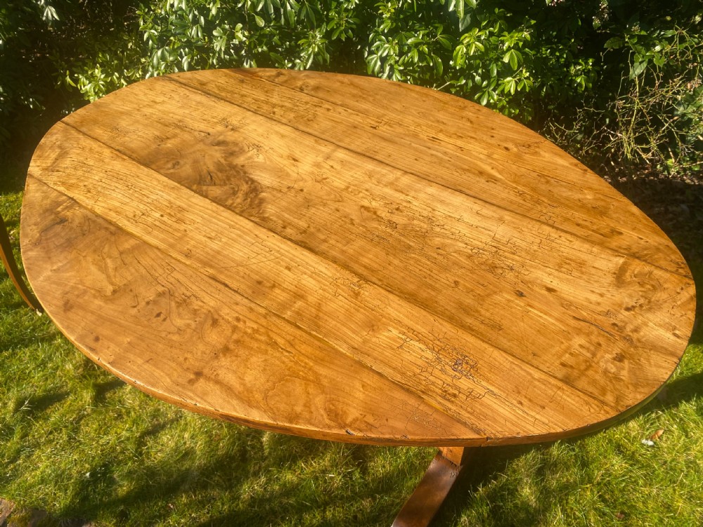French cherrywood Vendage table or wine tasting table  View III