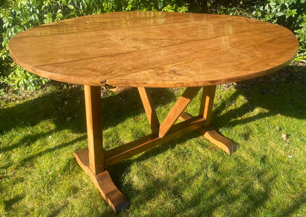 French cherrywood Vendage table or wine tasting table  View IV