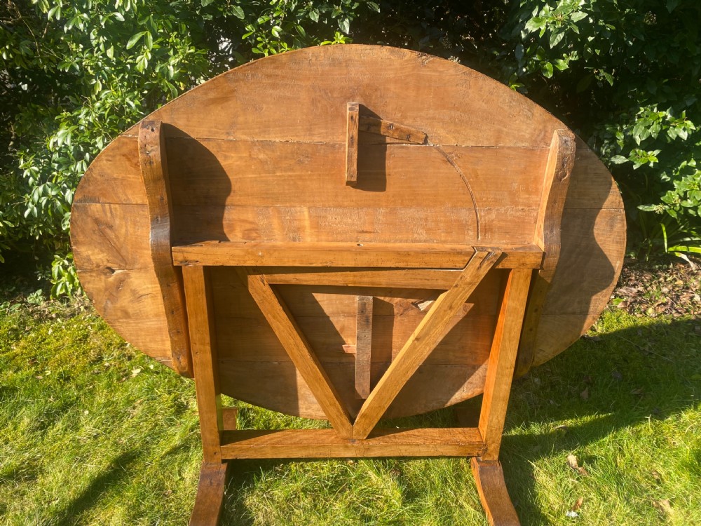 French cherrywood Vendage table or wine tasting table  View V