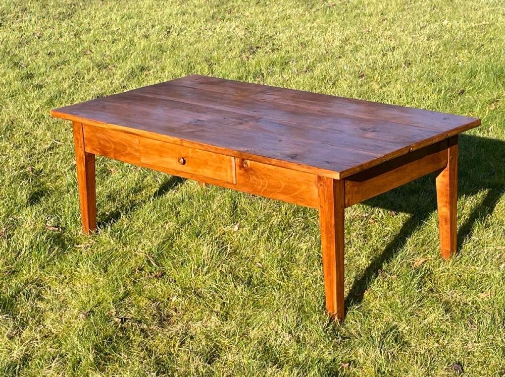 French Cherry Wood Coffee Table 