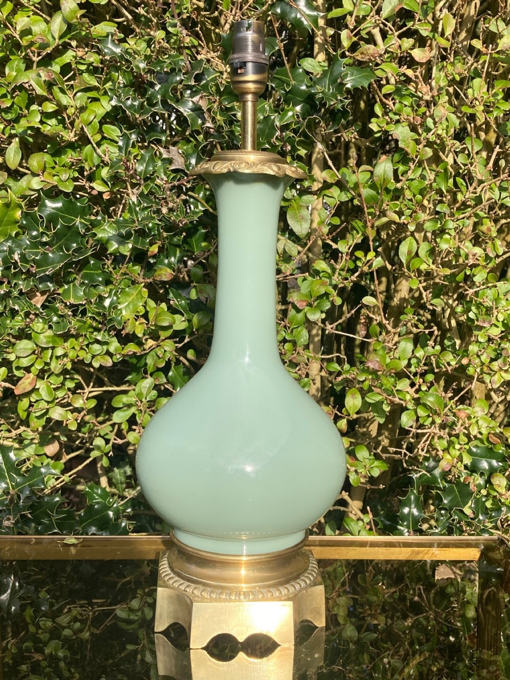  19th century Celadon Lamp