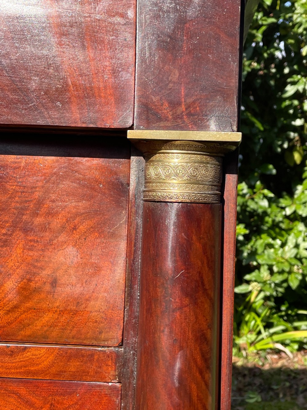 19th C Empire Style Mahogany Commode View IV