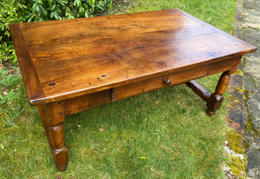 Walnut country coffee table