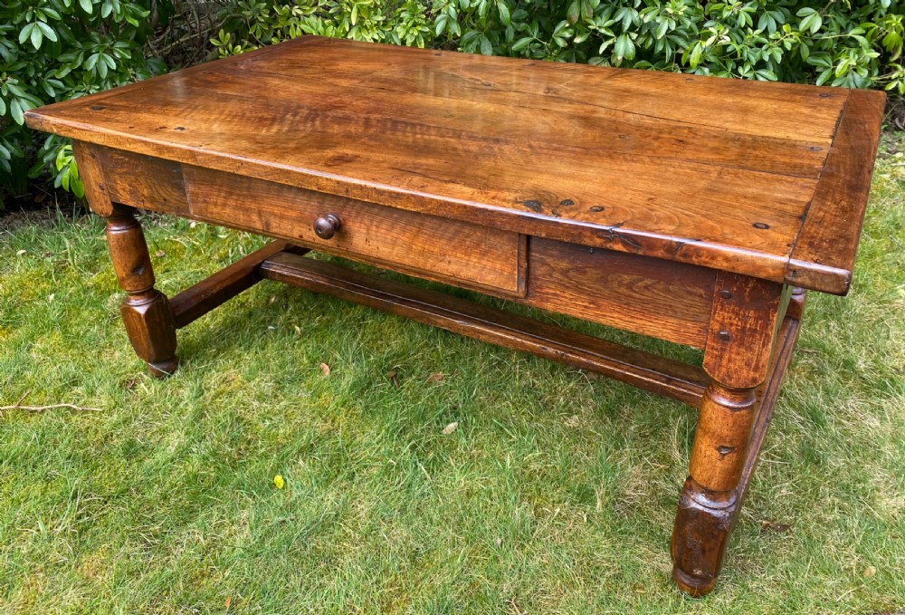 Walnut country coffee table View II