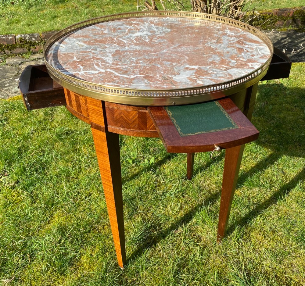 French parquetry bouillotte table View V