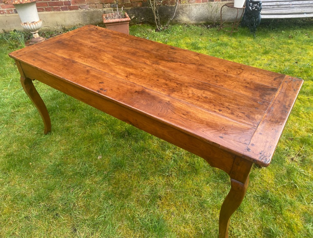 French cherrywood farmhouse table View II