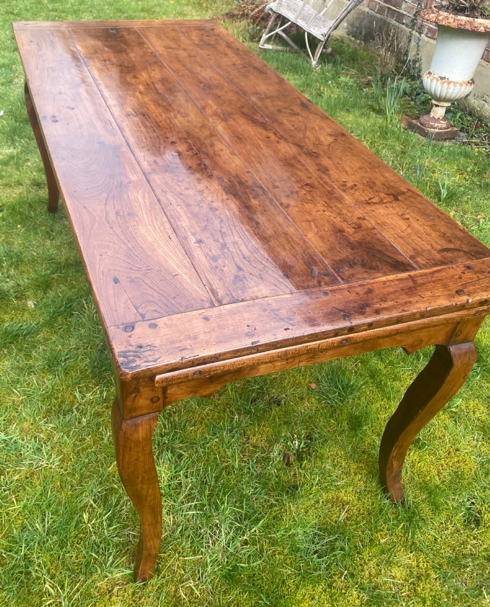 French cherrywood farmhouse table View III