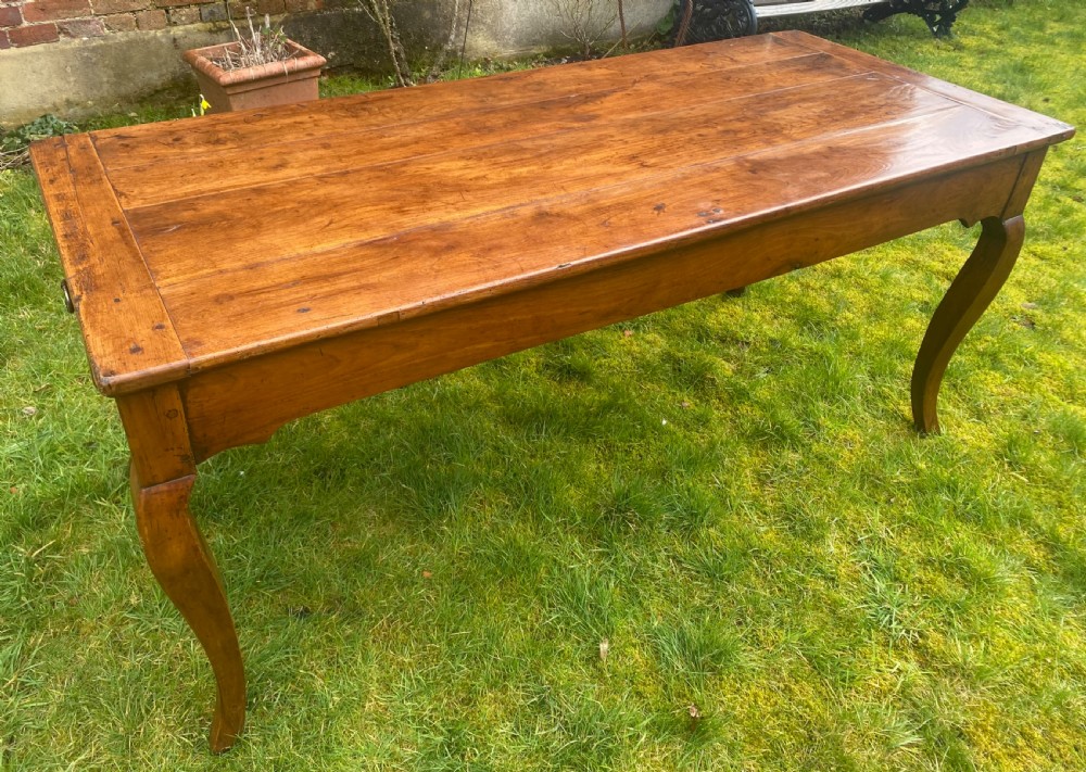 French cherrywood farmhouse table View IV