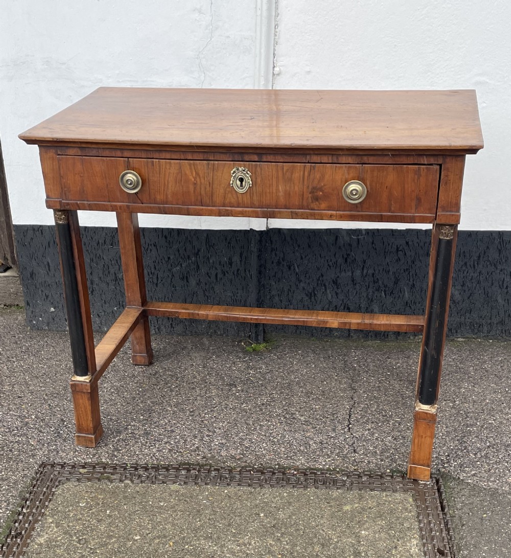 Italian walnut consul table 