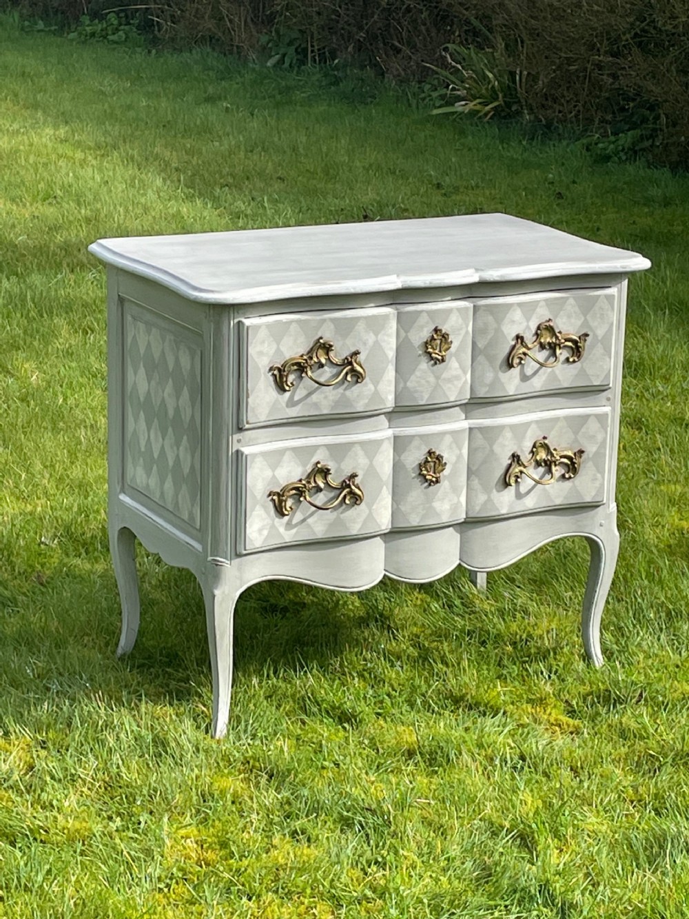 French Louis XV Style Painted Commode 