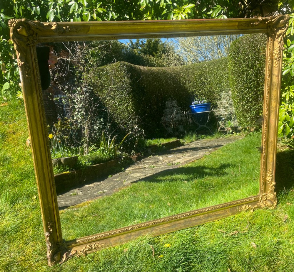 French gilt landscape mirror 