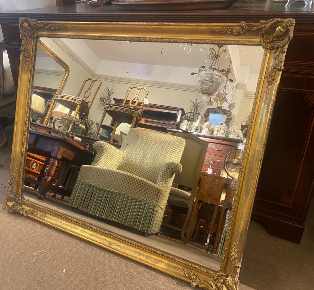 French gilt landscape mirror  View II