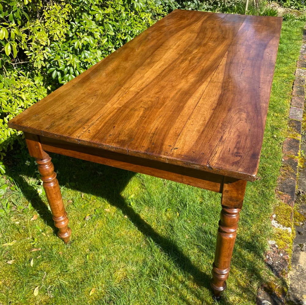 Walnut farmhouse table 