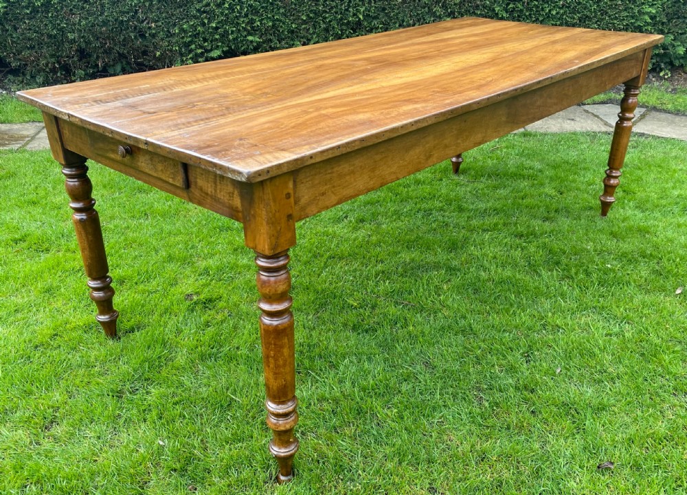 Walnut farmhouse table  View III