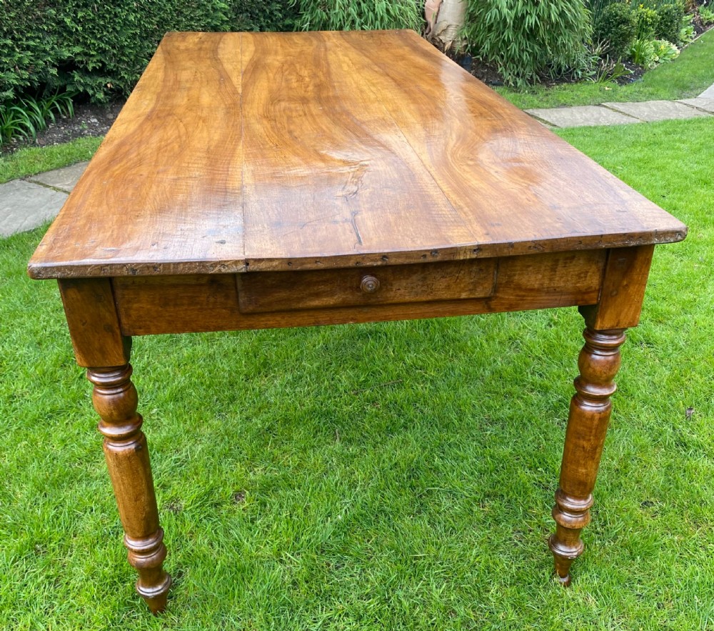 Walnut farmhouse table  View IV