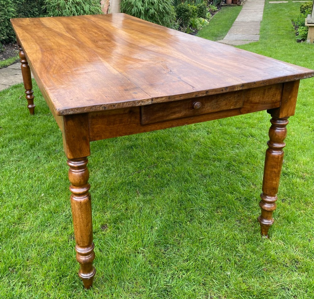 Walnut farmhouse table  View VI