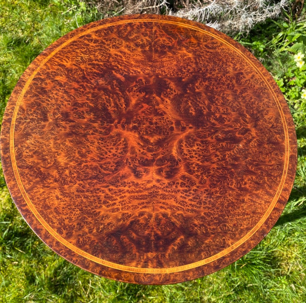 Amboyna occasional table or stand  View II