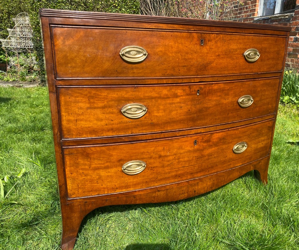 George III bow front chest of drawers  View IV