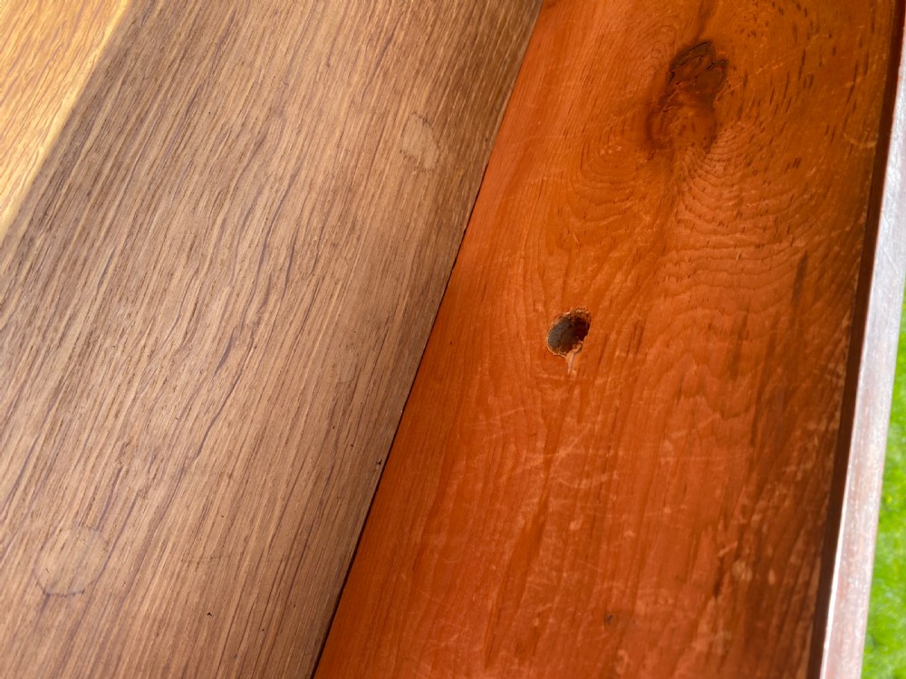 Flame Mahogany chest of drawers on bracket feet  View VI
