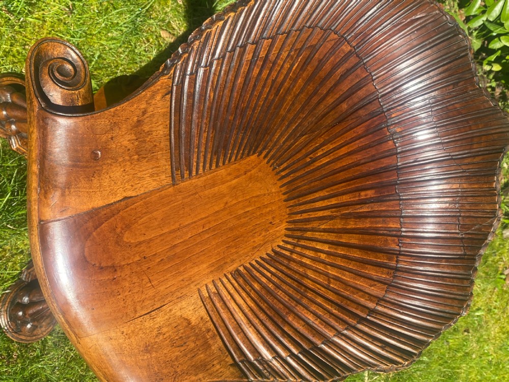 Venetian carved walnut piano stool  View IV