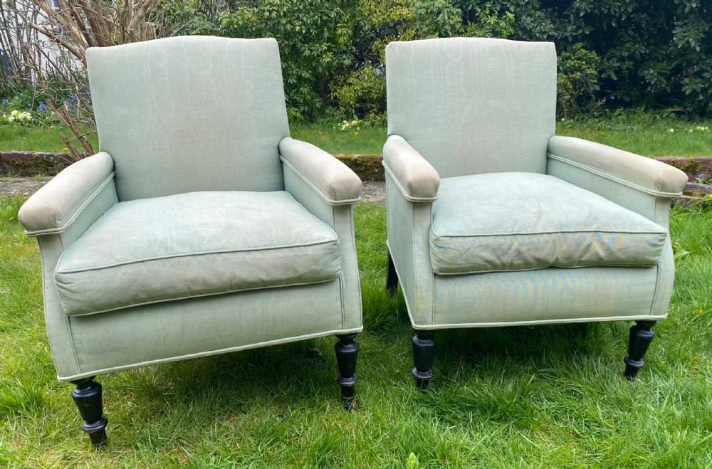 Pair of upholstered armchairs  View III