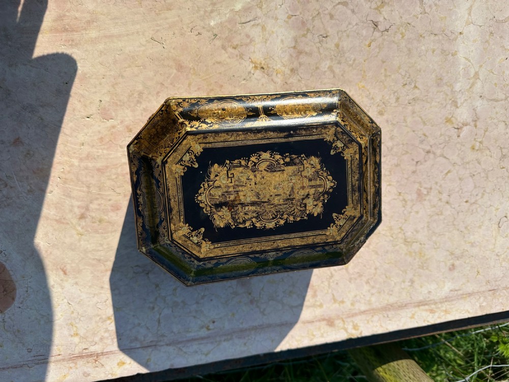 Chinese Laquered  Double Tea Caddy   View III