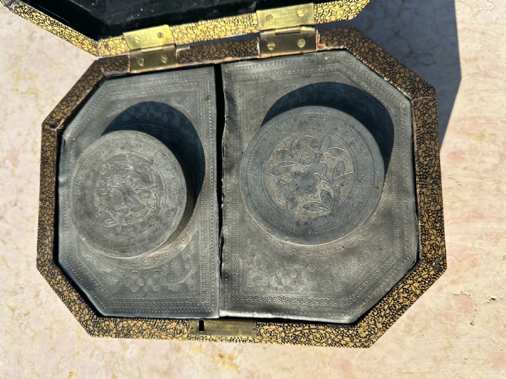 Chinese Laquered  Double Tea Caddy   View IV