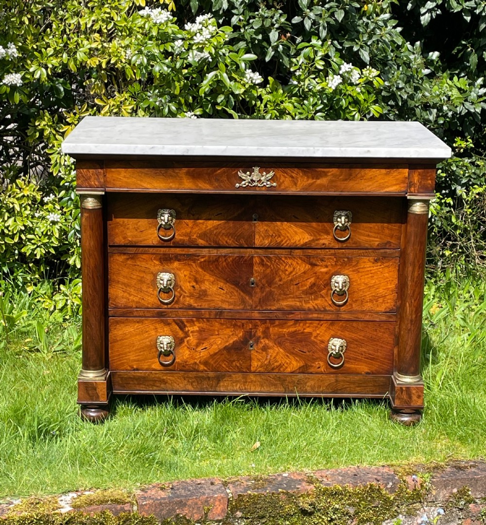 Walnut Empire Commode Chest  View II