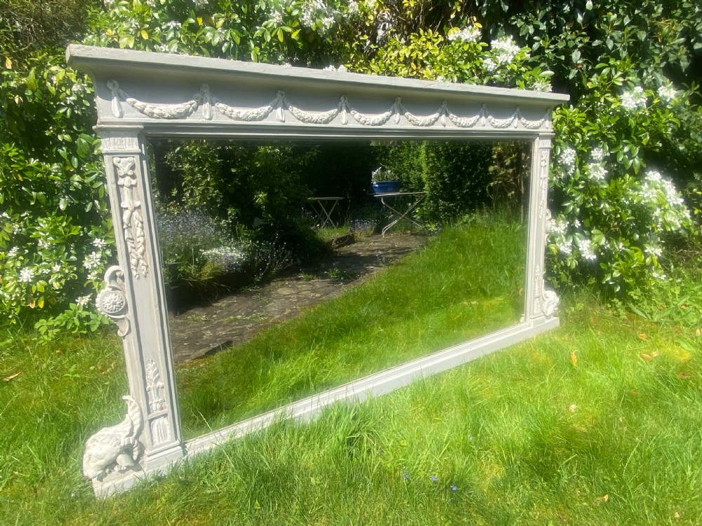 Large neo classical painted landscape mirror  View IV