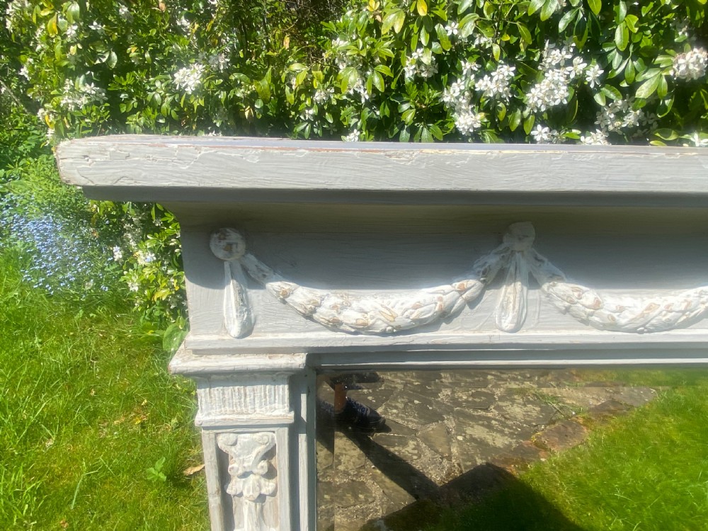 Large neo classical painted landscape mirror  View V