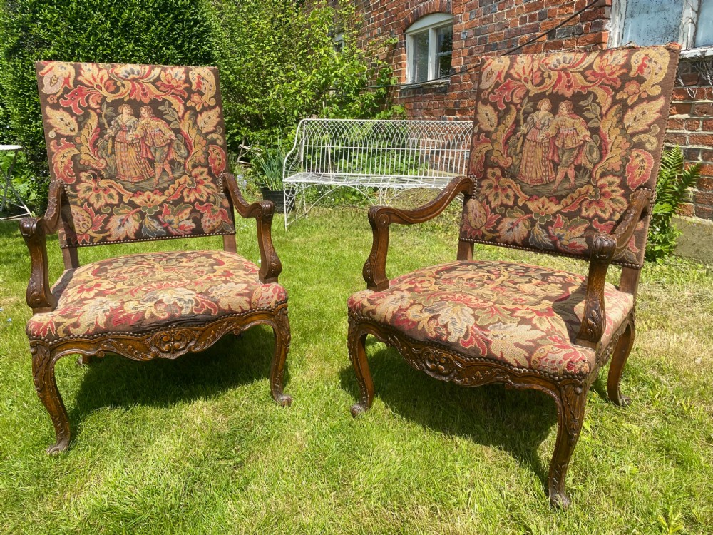 Pair of large carved armchairs  View IV