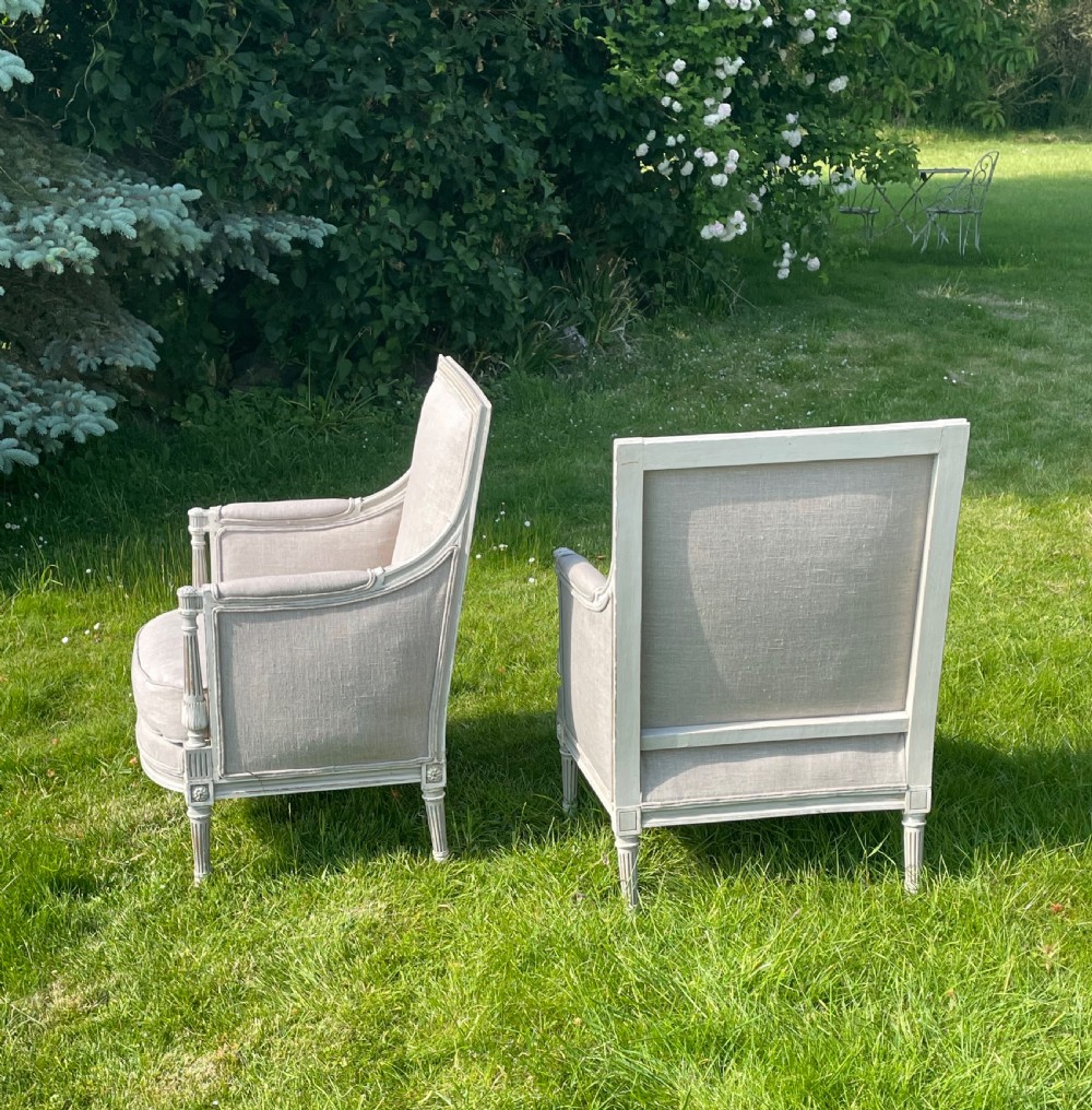 Pair Of Louis XVI Style Armchairs  View V