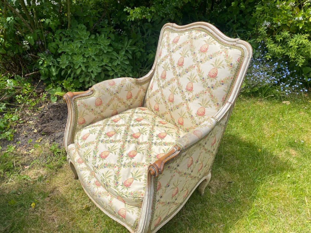 Pair of painted upholstered armchairs  View IV