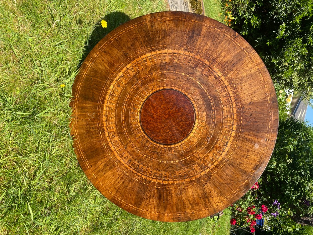 Italian Sorrento inlaid table View II