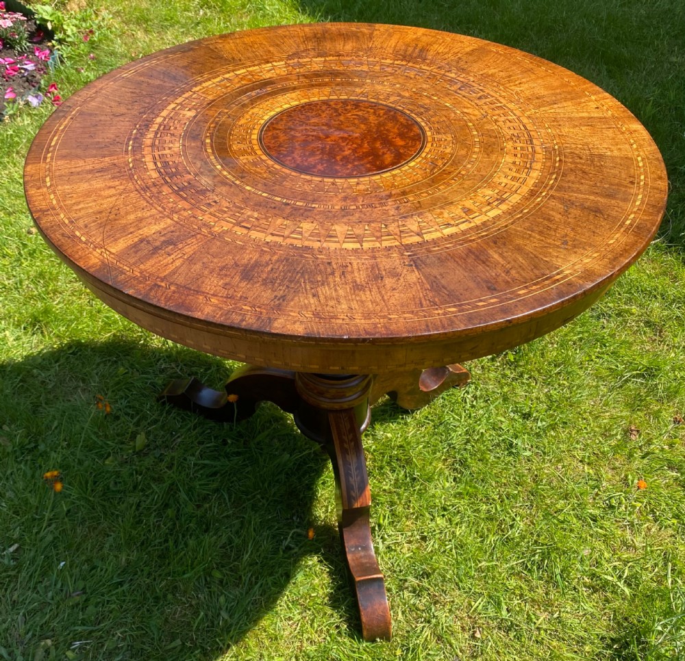 Italian Sorrento inlaid table View III