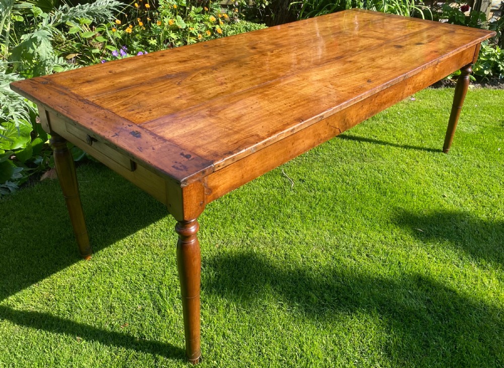 Large French Farmhouse table in Cherrywood 