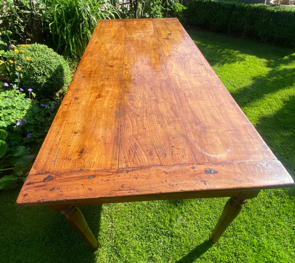 Large French Farmhouse table in Cherrywood  View IV
