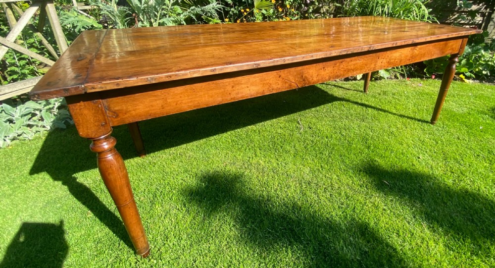 Large French Farmhouse table in Cherrywood  View V