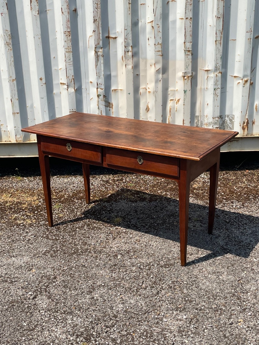French Walnut Table , early 19th C 